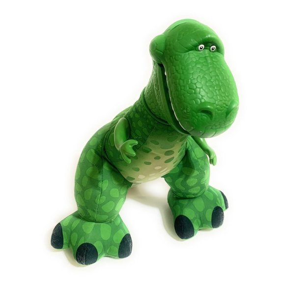 Fisher Price 2009 Disney Toy Story 14" T-REX Plush Green Dinosaur Squeeze Roars - Picture 4 of 9